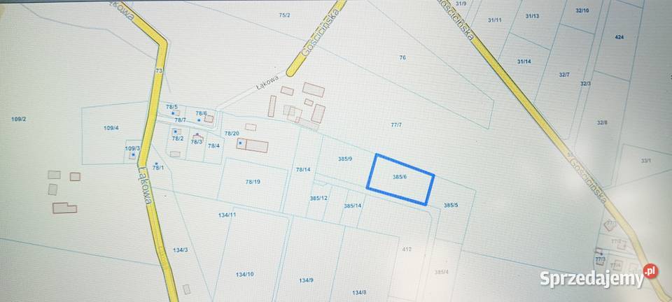 Działka z WZ3 domy w Gownie k Wejherowa Gowino