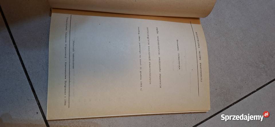 Zbiór przepisów prawa pracy PRL 1984 Unikat
