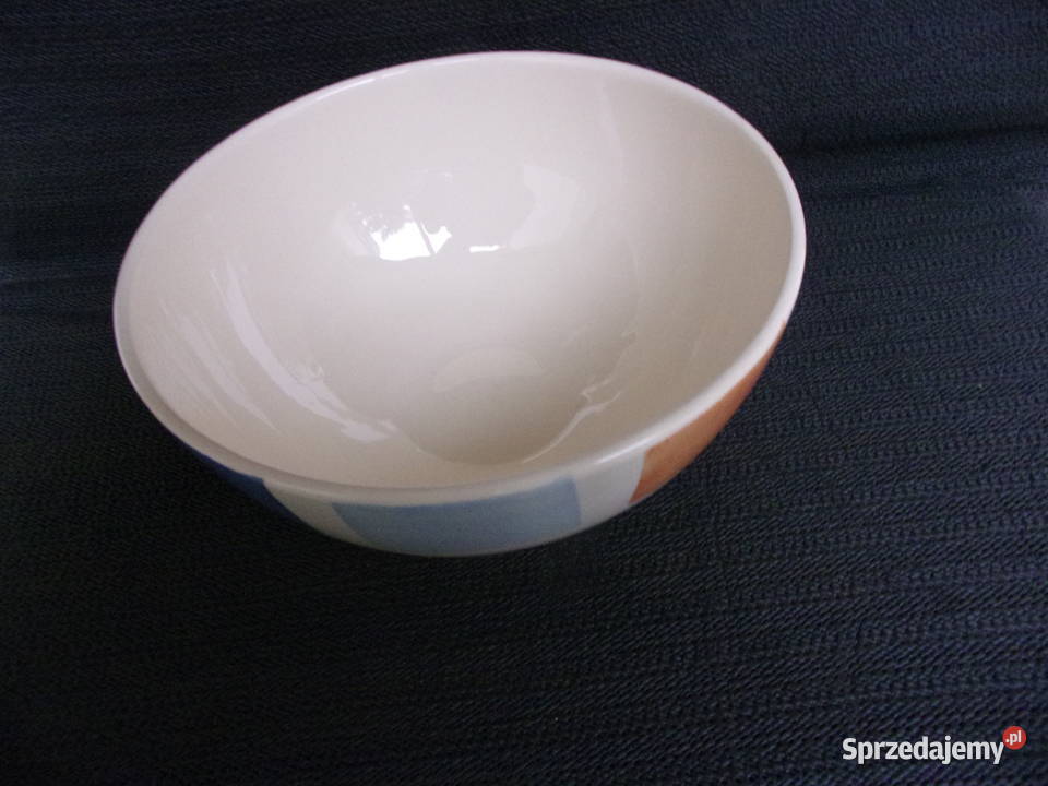 Piękna duża misa recznie robiona z ceramiki Porcelana i szkło Warszawa
