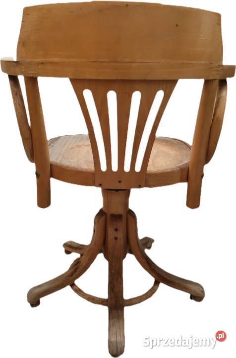 Stare krzesło PRL obrotowe gięte w stylu Thonet Kraków