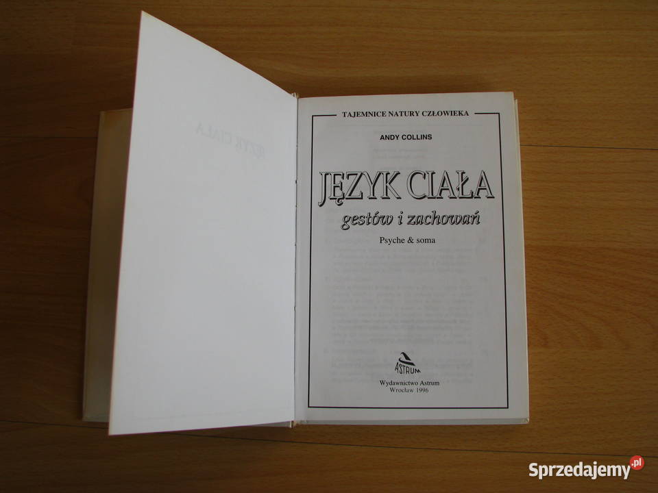 Język ciała gestów i zachowań Andy Collins Brzegi sprzedam