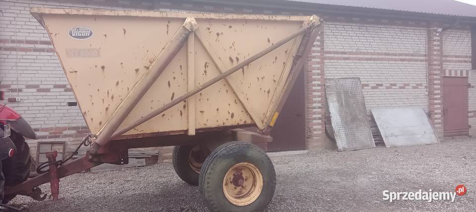 Przyczepa wywrotka jedno osiowa VICON HT 8000 lubelskie Ługów