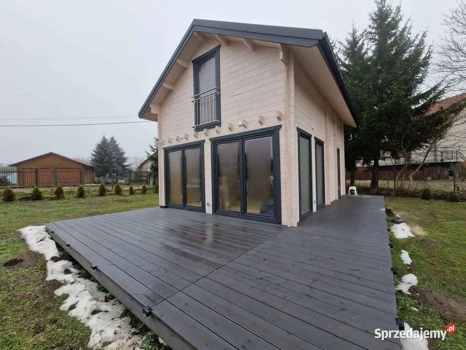 DREWNIANY DOMEK Całoroczny JAN III 65 27 M2 Mrągowo