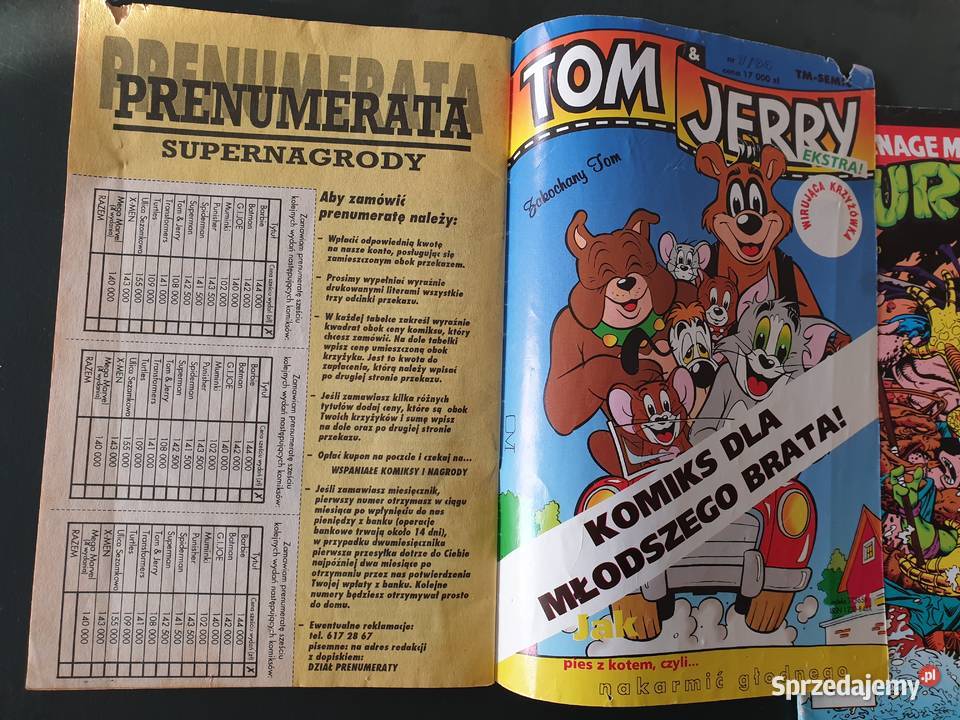Teenage Mutant HeroTurtles 2 komiksy wydawnictwo Rok wydania 1994 Gdynia sprzedam