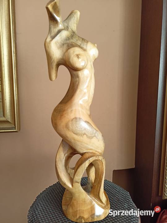 Rzeźba akt kobieta figura posąg drewno Rzeszów