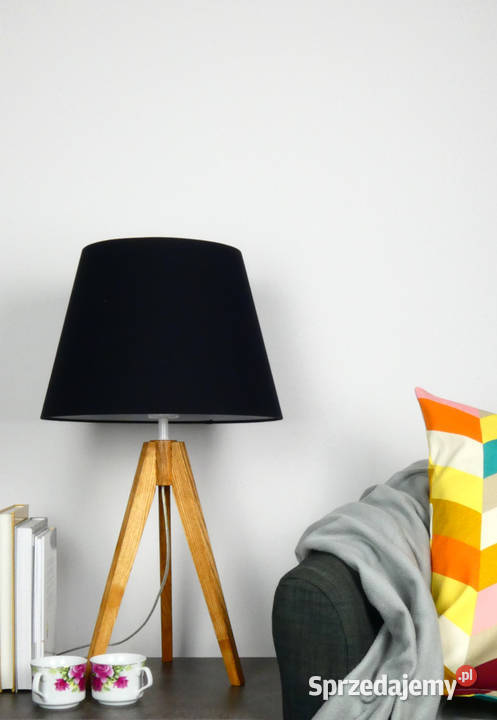 Lampa biurkowa BUNGENAS skandynawski drewno buk Nowe