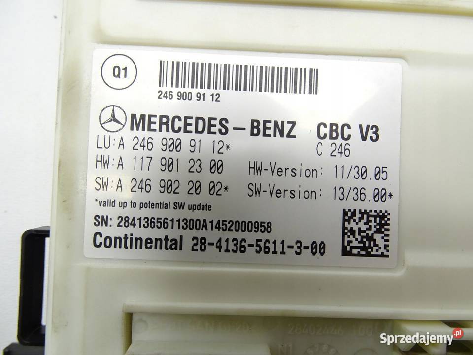 MODUŁ STEROWNIK KOMFORTU MERCEDES W176 W246 A sprzedam