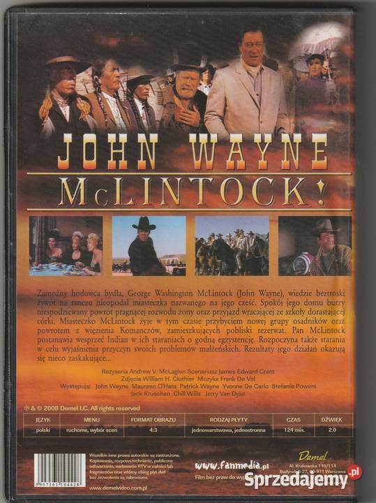 McLintock John Wayne DVD mazowieckie Pruszków sprzedam