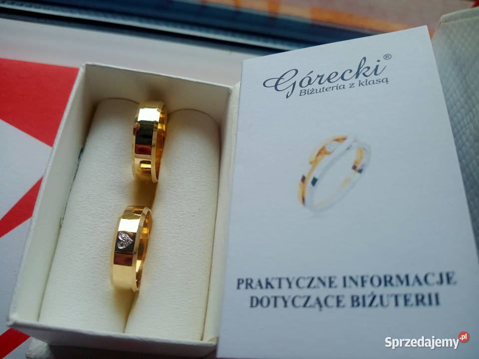 Brylant Złote Obrączki Nowe OKAZJA podkarpackie Dębica sprzedam