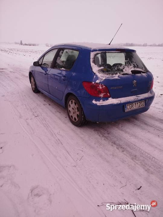 Peugeot 307 14 hdi Rok produkcji 2003 Radzyń Chełmiński