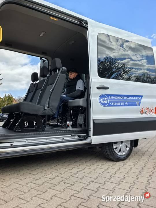 Ford Transit winda przewóz osoby na wózku z Poznań