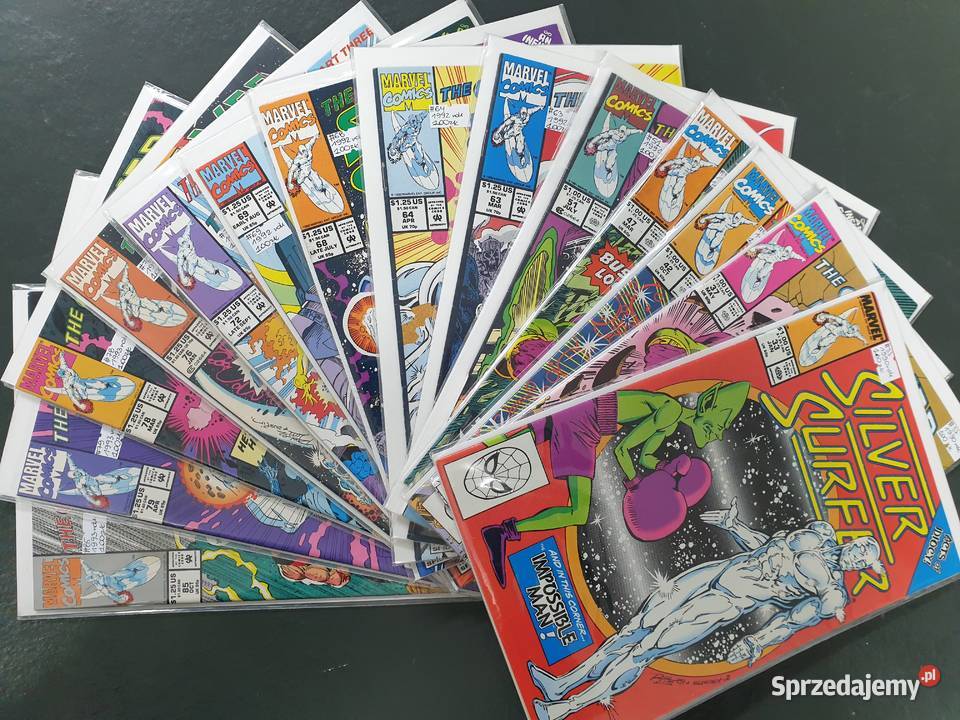 Silver Surfer 14 oryginalnych komiksów Marvel pomorskie Gdynia