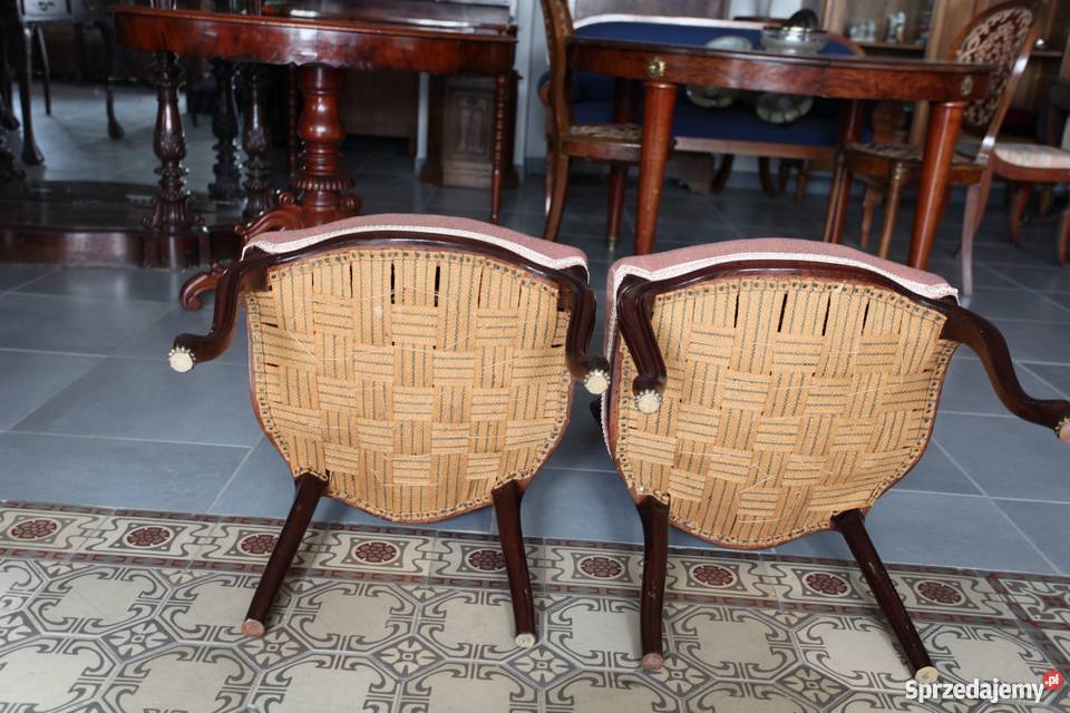 Dwa krzesła ludwikowskie Antyki 0297 Nieżywięć