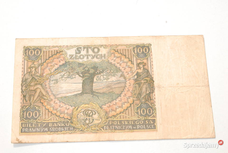 Stary banknot 100 złotych ser CA 9 Listopada Cieszyn