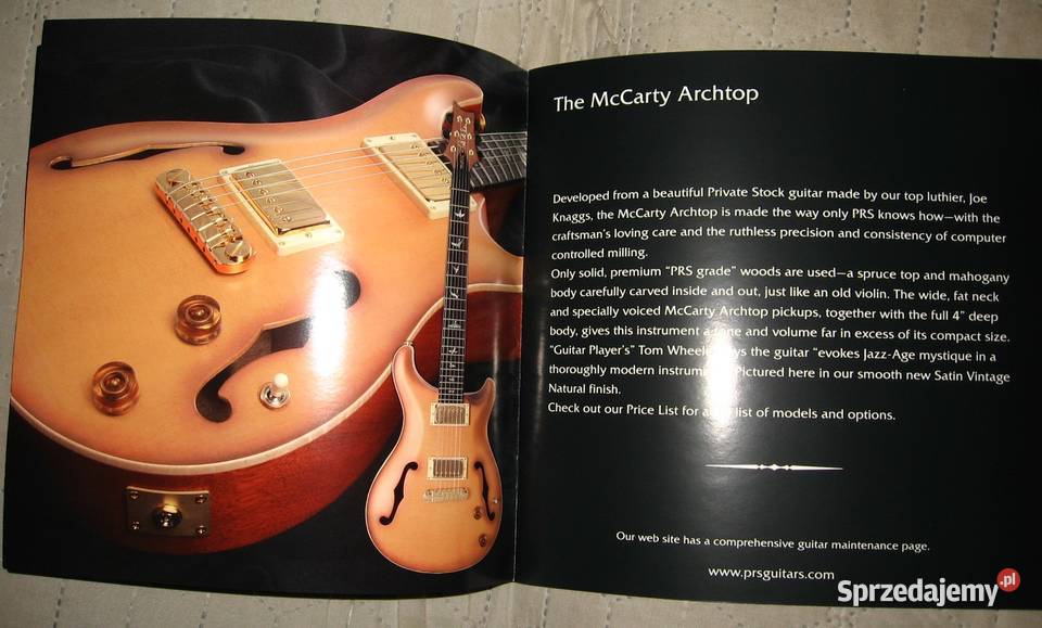 PRS Paul Reed Smith 1998 Guitars katalog gitar Kępice