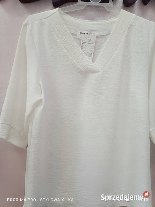 Bluzka TOP Kasia Styl biała 4XL 48 136 biust