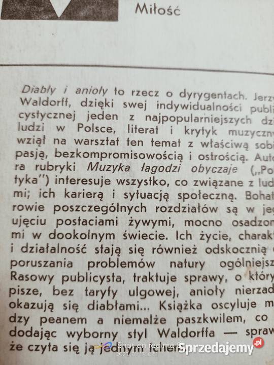 Waldorff Diabły i anioły książki Warszawa