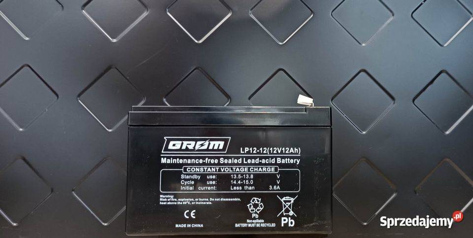 Akumulator żelowy GROM 12V 12Ah LP1212 Szczecin