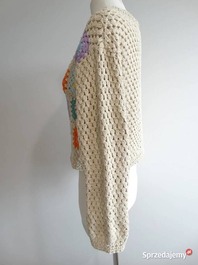 Sweter Kardigan Szydełkowy Handmade Crochet Łomża