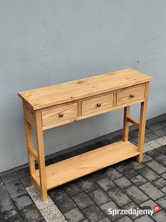 Stolik kawowy konsola rustykalna 80cm