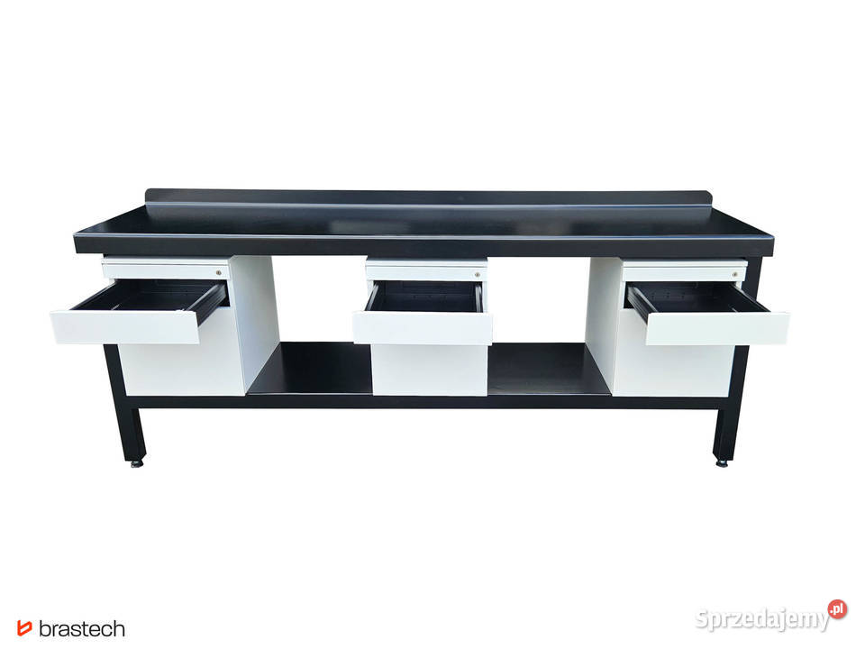 Stół warsztatowy 90 x 232 x 615 Blat stalowy 5 pomorskie Sątoczno