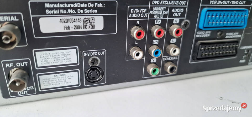 Video magnetowid KOMBO DVD CD VHS LG DVS 7905 S wielkopolskie Międzychód