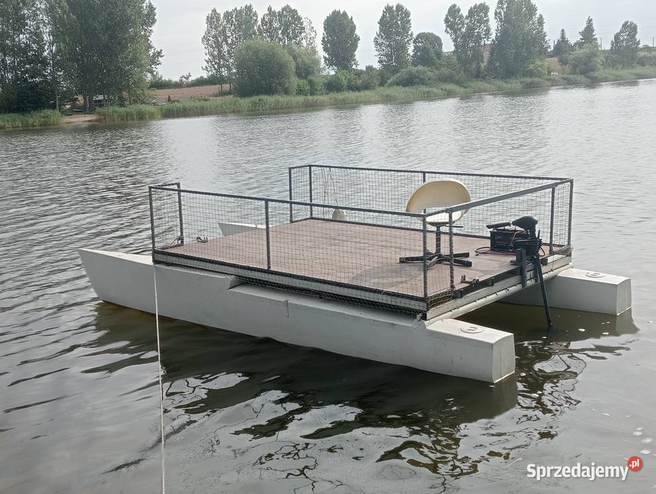 Katamaran wędkarski tratwa pływadło Gniezno