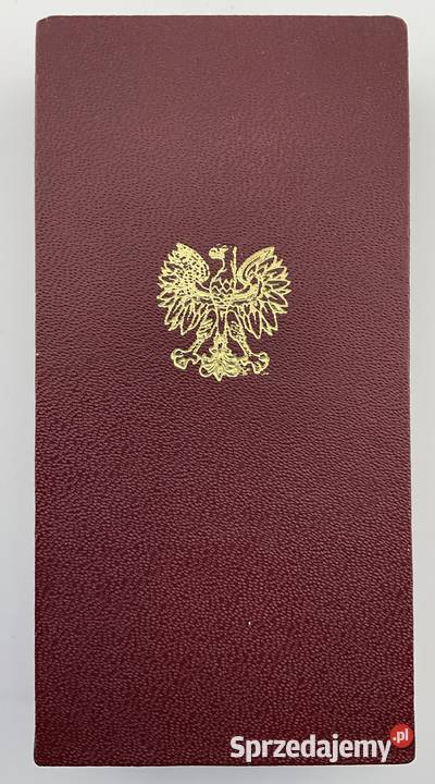 Złoty Krzyż Zasługi PRL Oryginał Mennica Pudełko Kraków