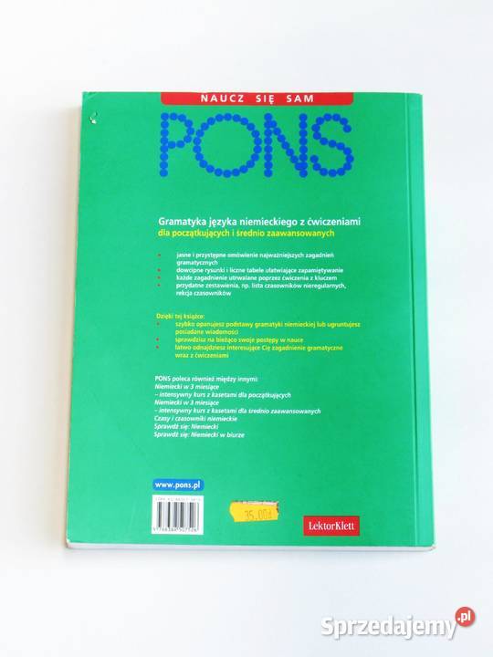 Gramatyka języka niemieckiego z ćwiczeniami PONS sprzedam