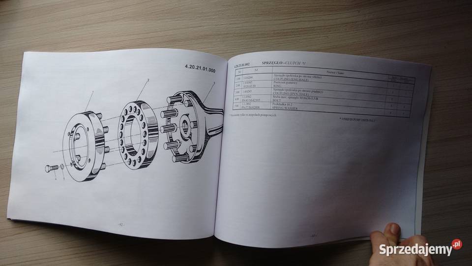 Andoria s 320 s321 katalog części Pozostałe Stalowa Wola