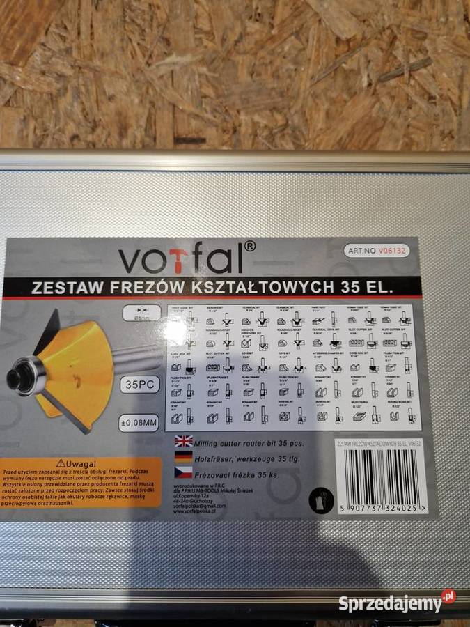 FREZY KSZTAŁTOWE DO DREWNA 35 el FREZ DO Głogowa sprzedam