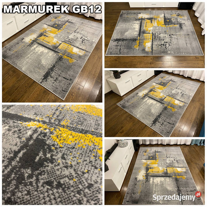 DYWAN 140X200 IDEA MARMUREK ZÓŁTY GĘSTY WŁOS 2m Białystok