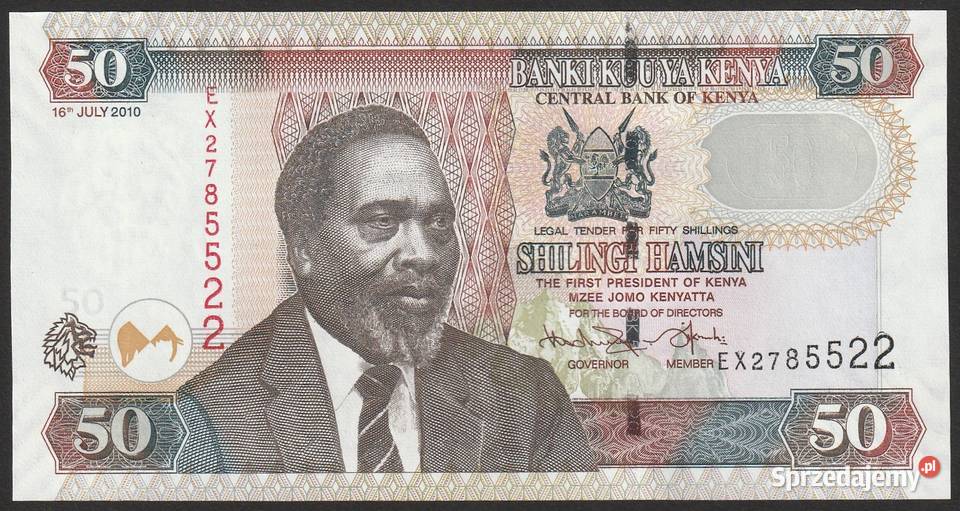 KENIA 50 SHILLING 2010 UNC Łódź