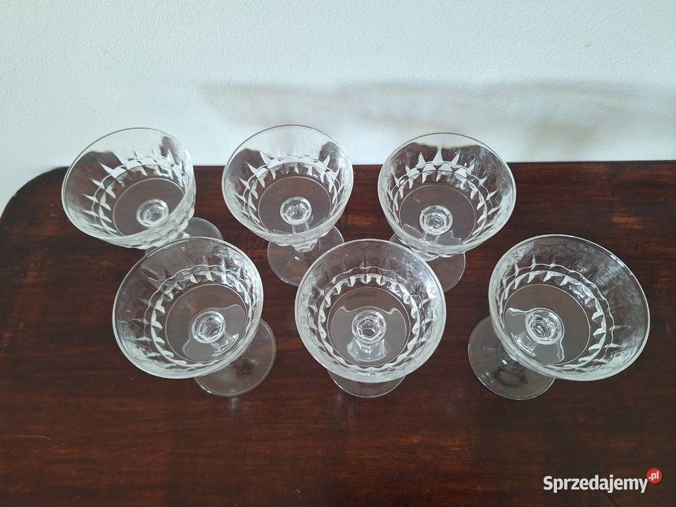 Cristal DArques France Pompadour zestaw 6 Gdańsk