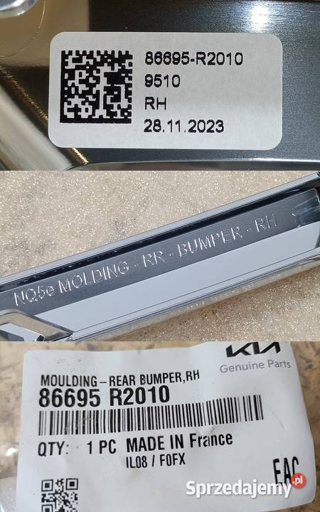 KIA SPORTAGE V PHEV 21 LISTWA CHROM ZDERZAKA Listwy i nakładki sprzedam