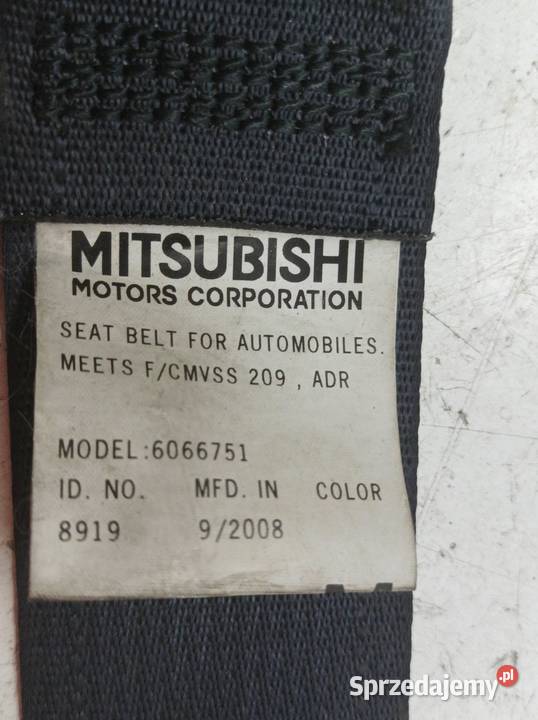 PAS BEZPIECZEŃSTWA PRAWY LEWY TYŁ III RZĄD KPL osobowe