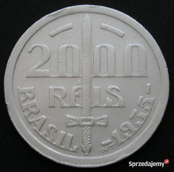 BRAZYLIA 2000 REIS 1935 CAXIAS SREBRO Łódź