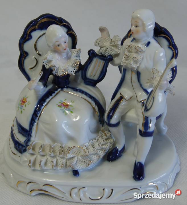 Porcelanowa para Dama z kawalerem Chojnice