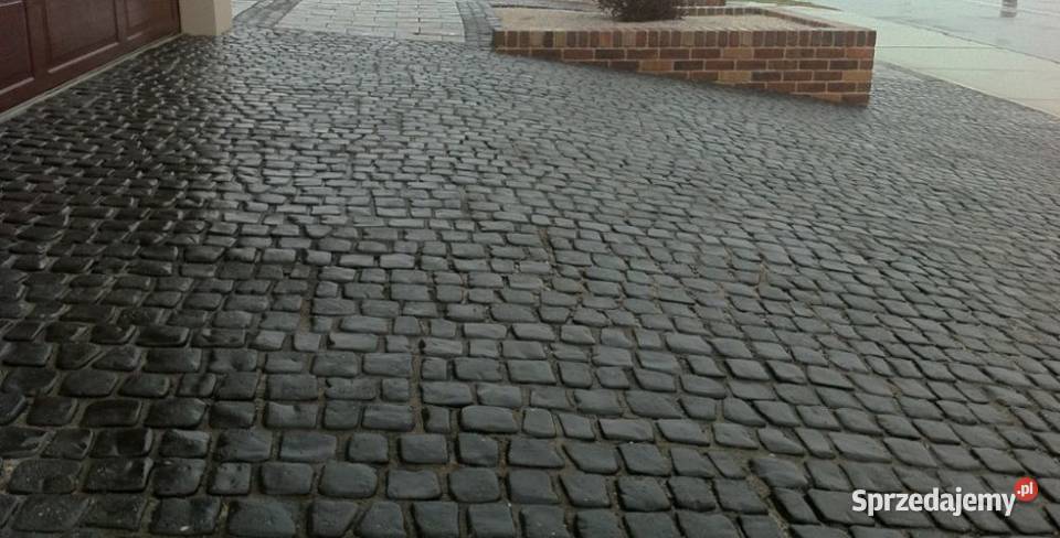 Czarna Kostka Bazaltowa Granitowa Kamień Serock