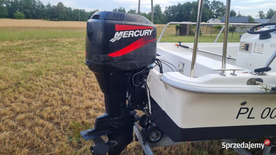 Łódź motorowa Mercury 90 przyczepka Gajówka-Kolonia