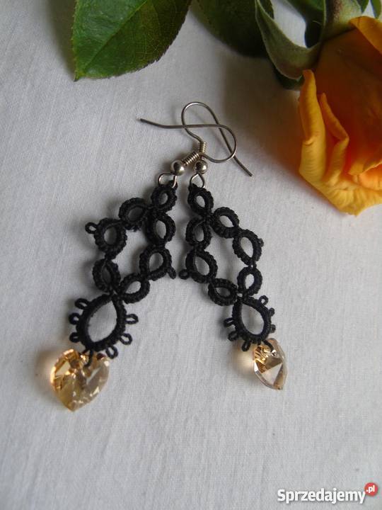 Kolczyki Frywolitkowe sprzedam