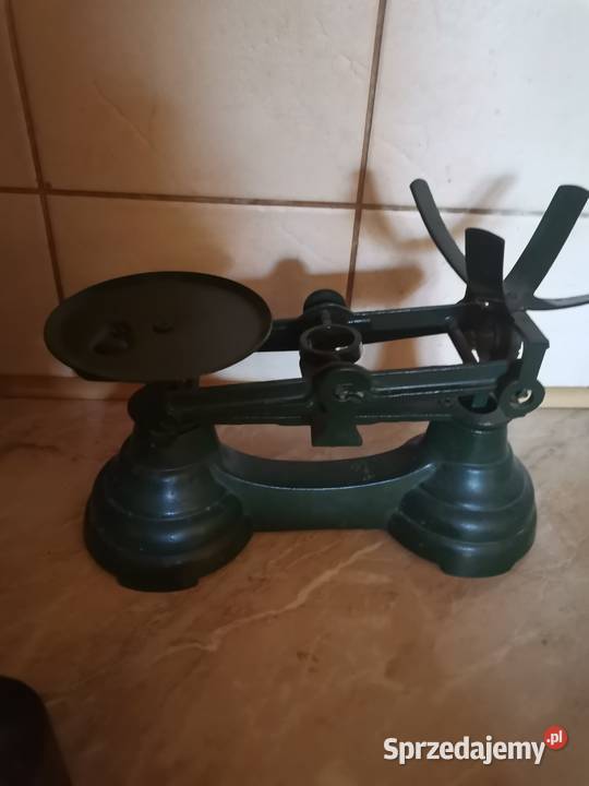 Stara Angielska waga szalkowa Art Deco Kraków