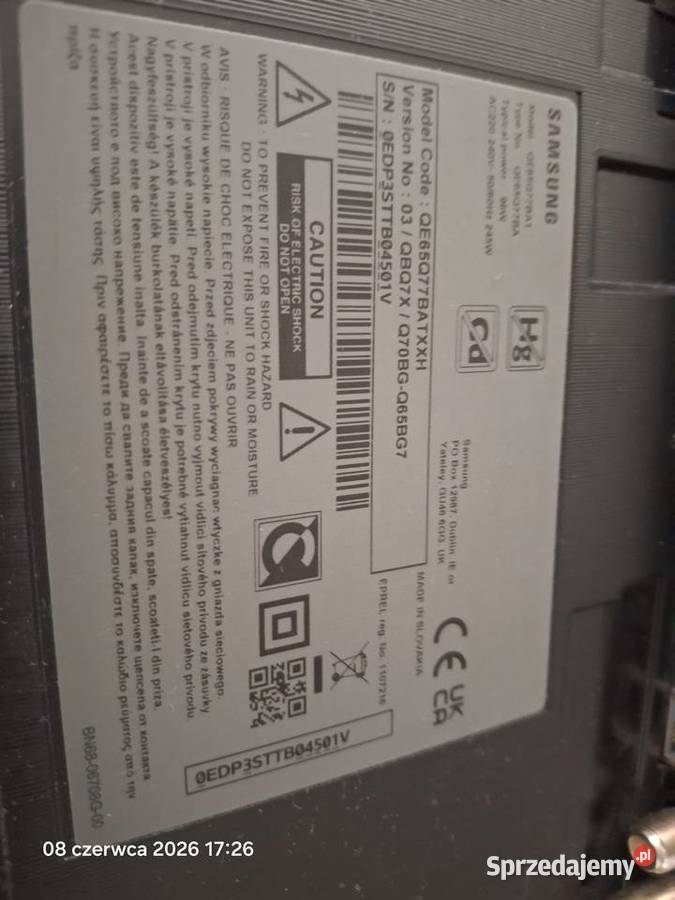 Telewizor Samsung QLED 4K UHD 65 Konina