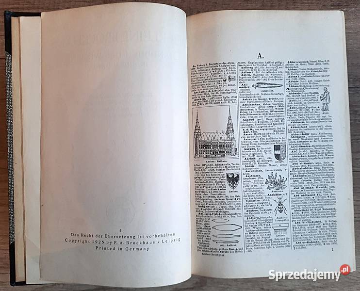 Der kleine Brockhaus AZ encyklopedia niemiecka twarda Książki i Podręczniki Ostrów Wielkopolski