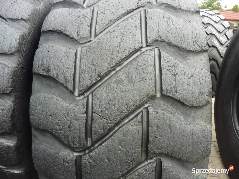 2x Opona używana przemysłowa 265R25 GOODYEAR 230 25cale Zaścianki