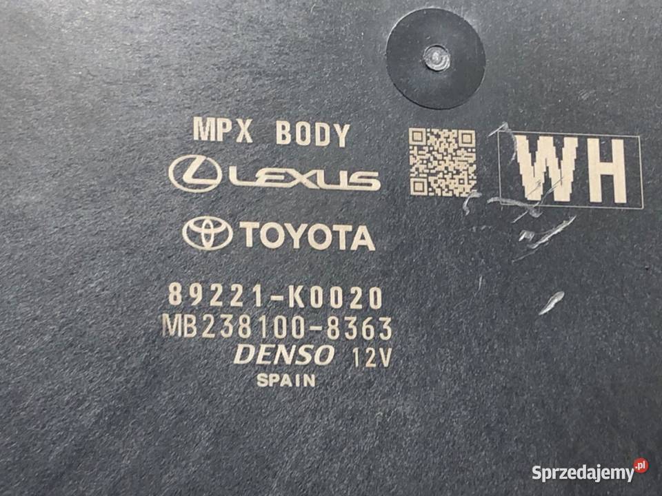 MODUŁ KOMFORTU TOYOTA YARIS IV 89221K0020