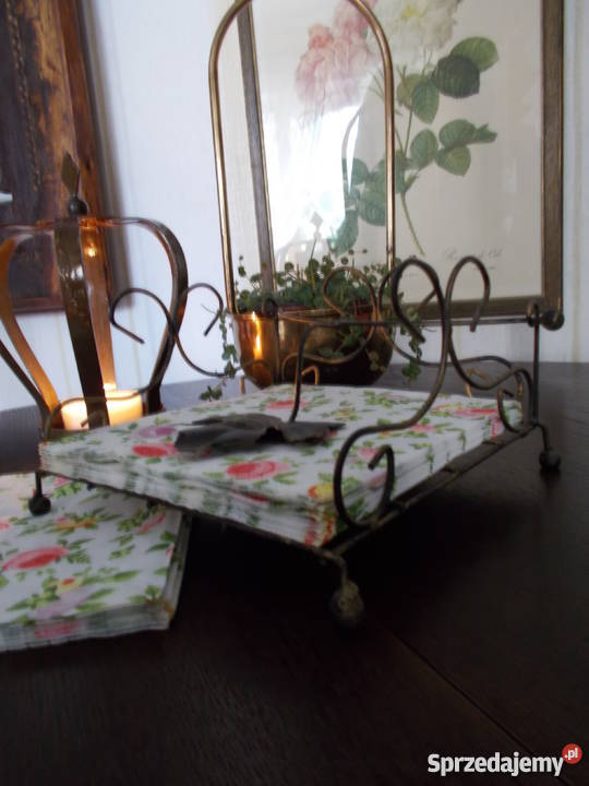 Serwetnik z Przyciskiem Metalowy Serwetnik sprzedam