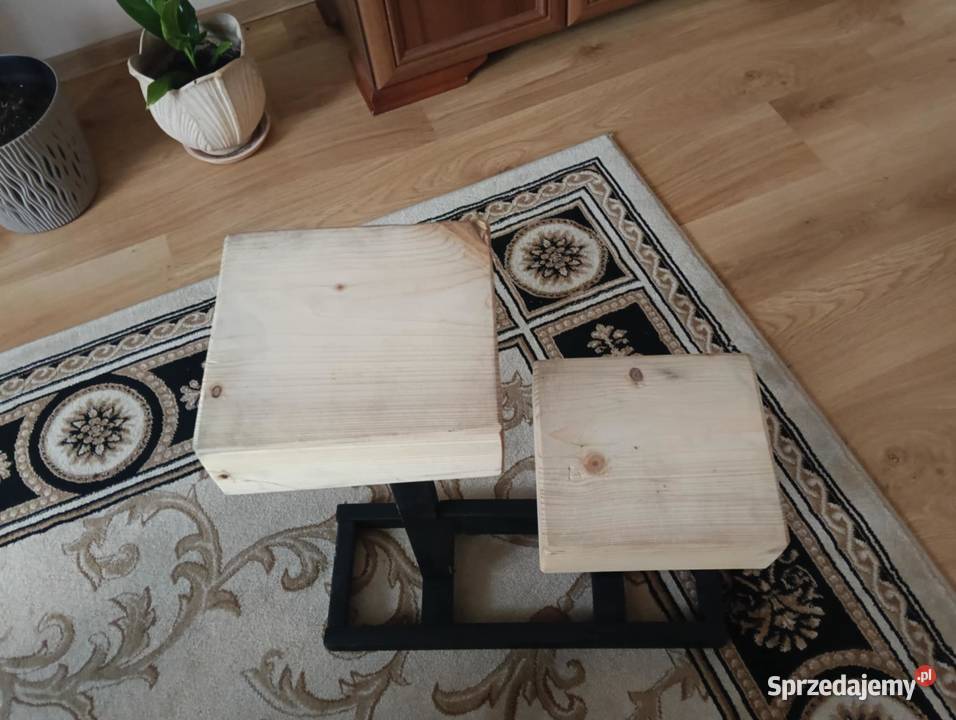 Kwietnikstojak w stylu LOFT podwójny drewniany Kielce