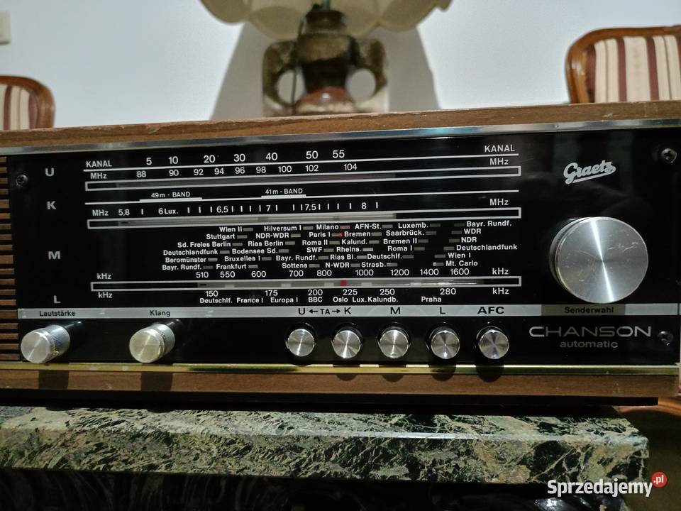 Zabytkowe Radio Graetz CHANSON Germany Vintage Drawski Młyn