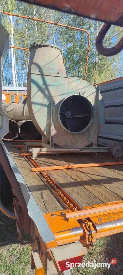 Przyczepa samozbierająca dmuchawa garażowane